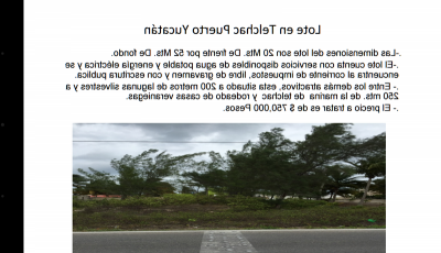 Residential Land For Sale in Telchac Puerto, Mexico