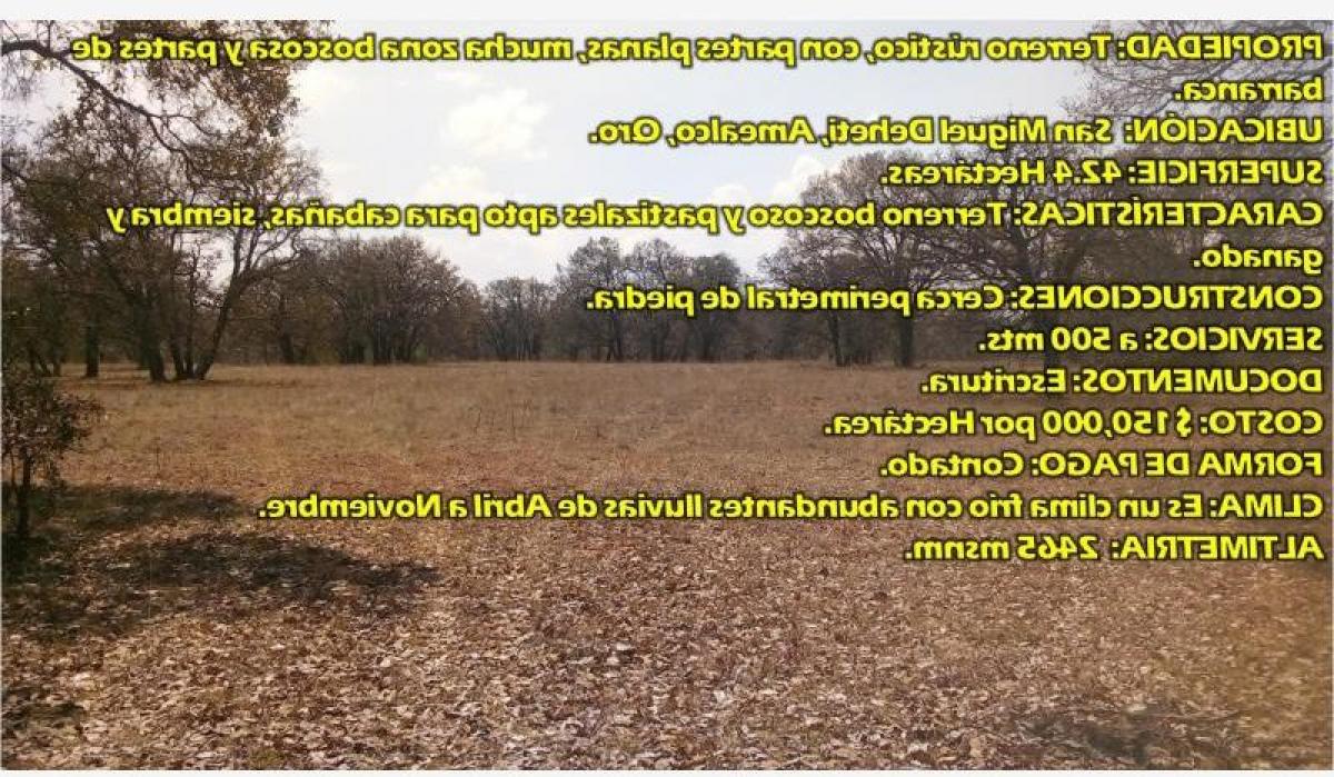 Picture of Residential Land For Sale in Amealco De Bonfil, Queretaro, Mexico