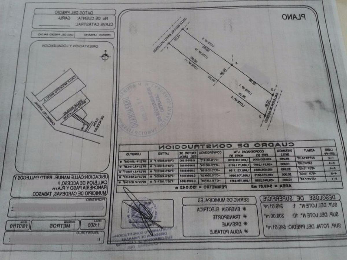 Picture of Residential Land For Sale in Tabasco, Tabasco, Mexico