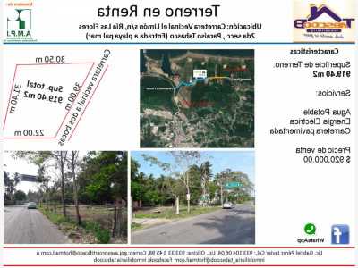 Residential Land For Sale in Tabasco, Mexico