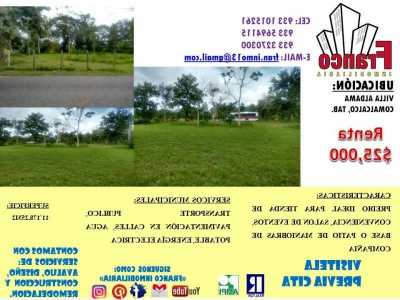 Residential Land For Sale in Comalcalco, Mexico