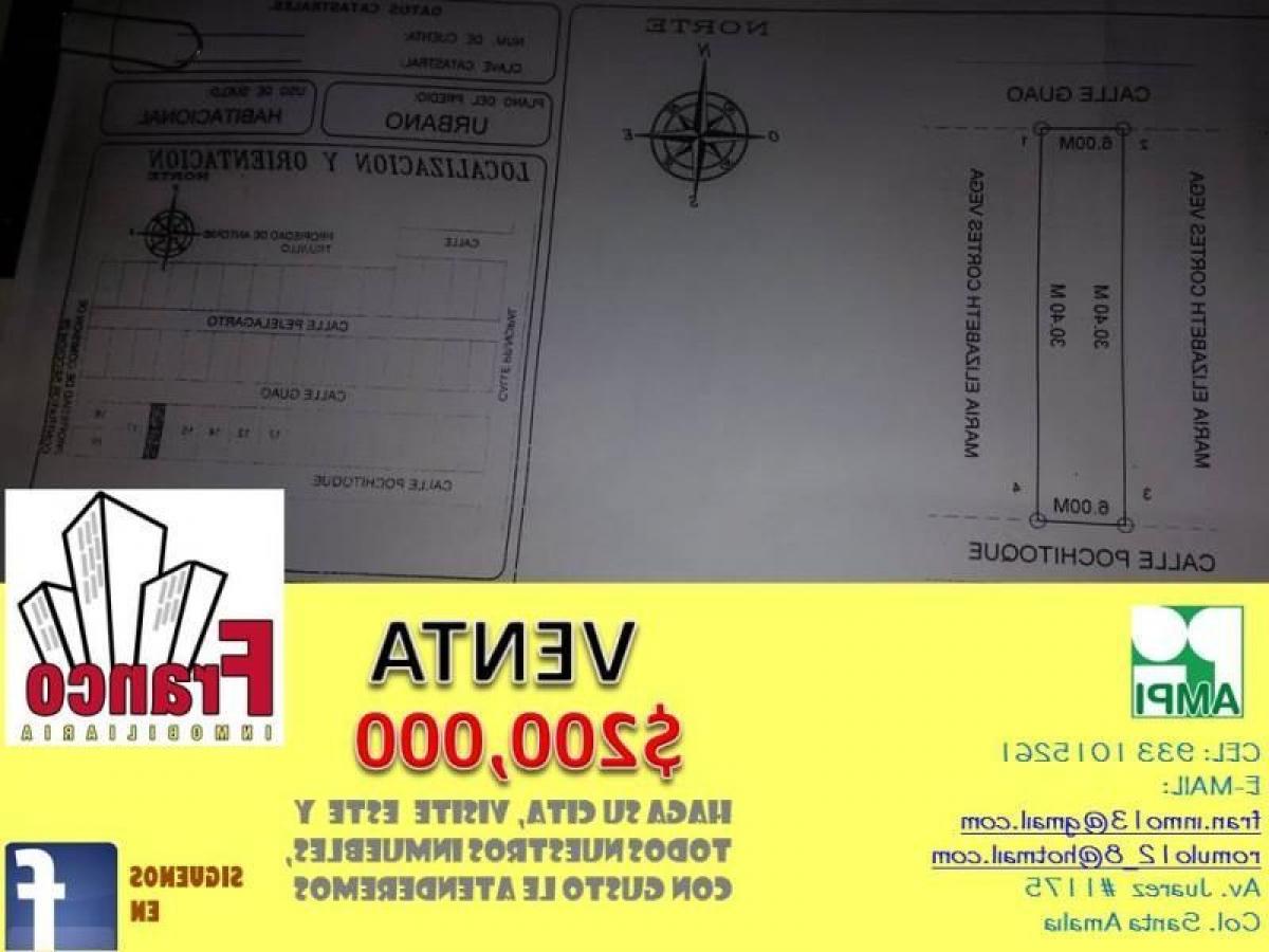 Picture of Residential Land For Sale in Comalcalco, Tabasco, Mexico