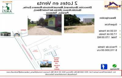 Residential Land For Sale in Tabasco, Mexico