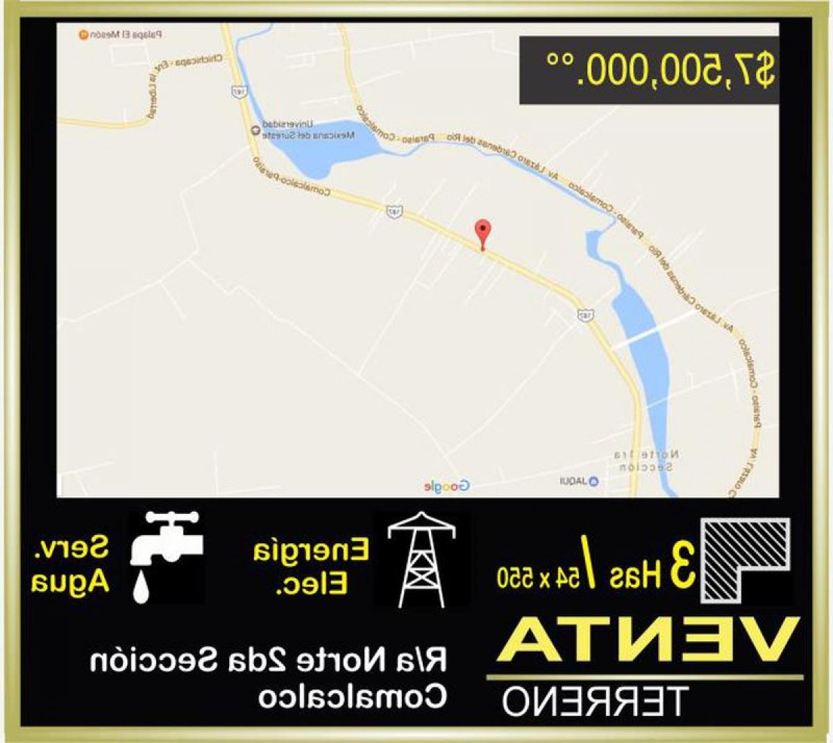 Picture of Residential Land For Sale in Comalcalco, Tabasco, Mexico