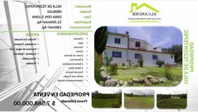 Home For Sale in Villa De Tezontepec, Mexico