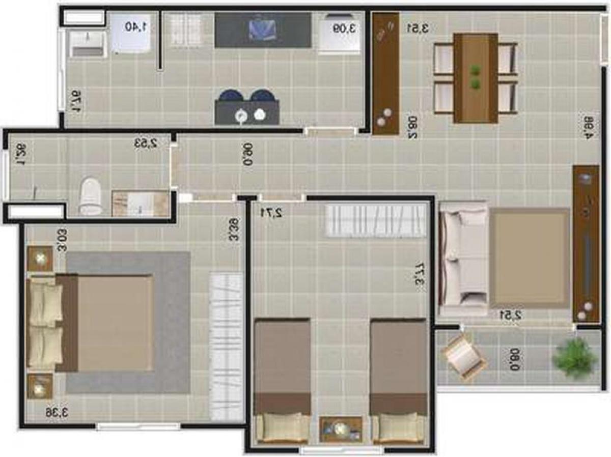 Picture of Apartment For Sale in Vargem Grande Paulista, Sao Paulo, Brazil