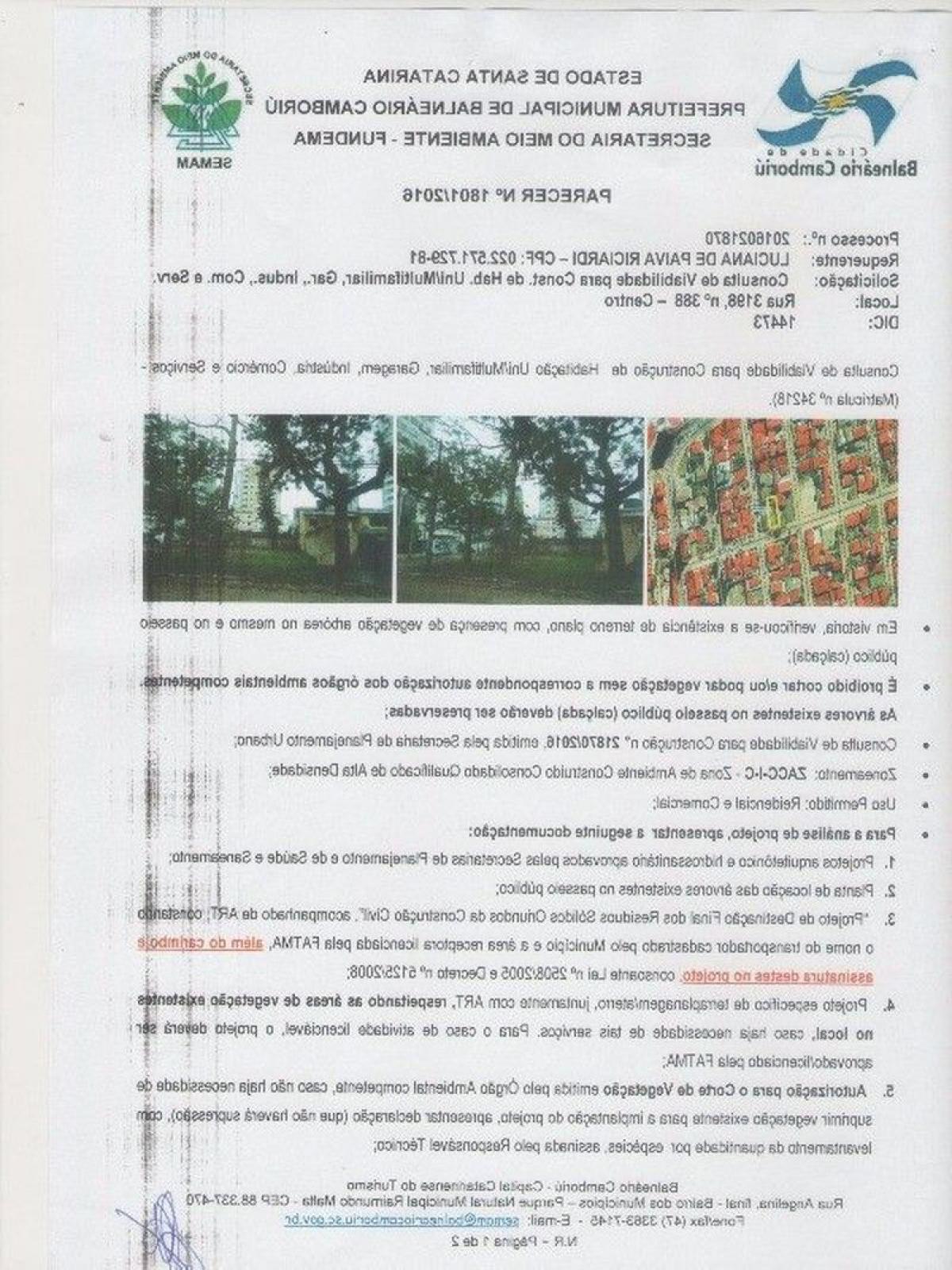 Picture of Residential Land For Sale in Balneario Camboriu, Santa Catarina, Brazil