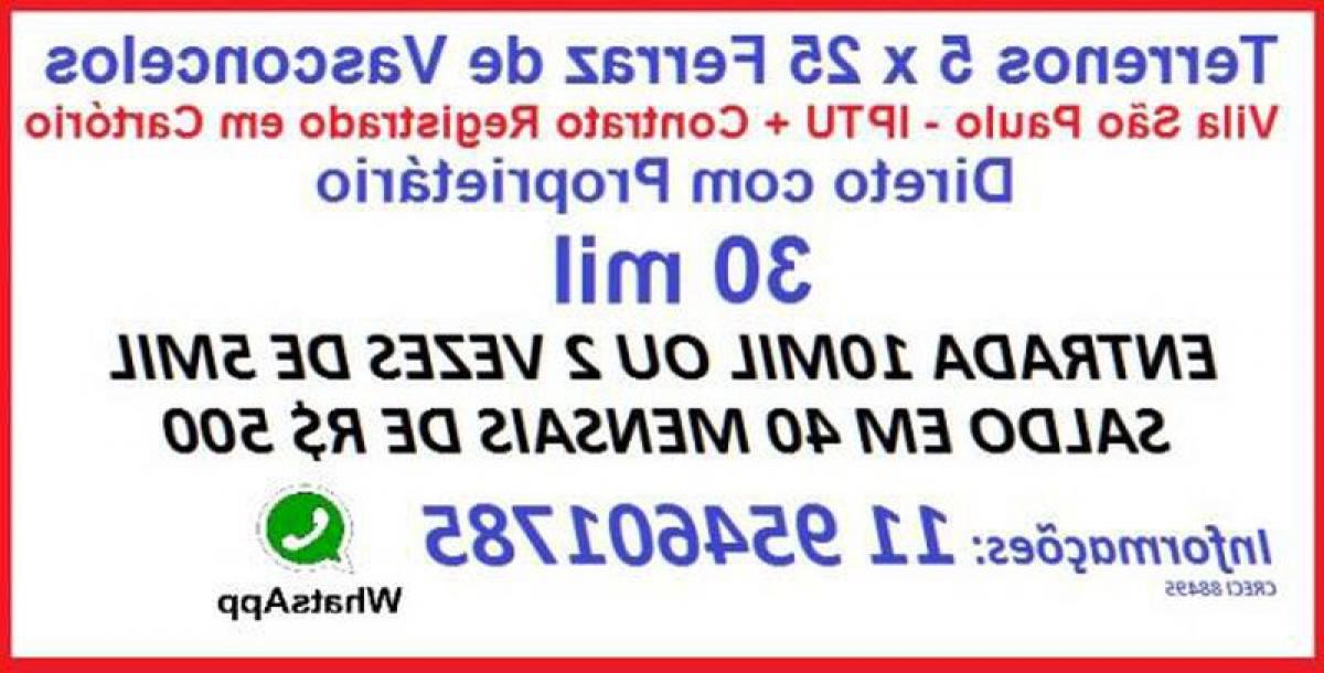 Picture of Residential Land For Sale in Ferraz De Vasconcelos, Sao Paulo, Brazil