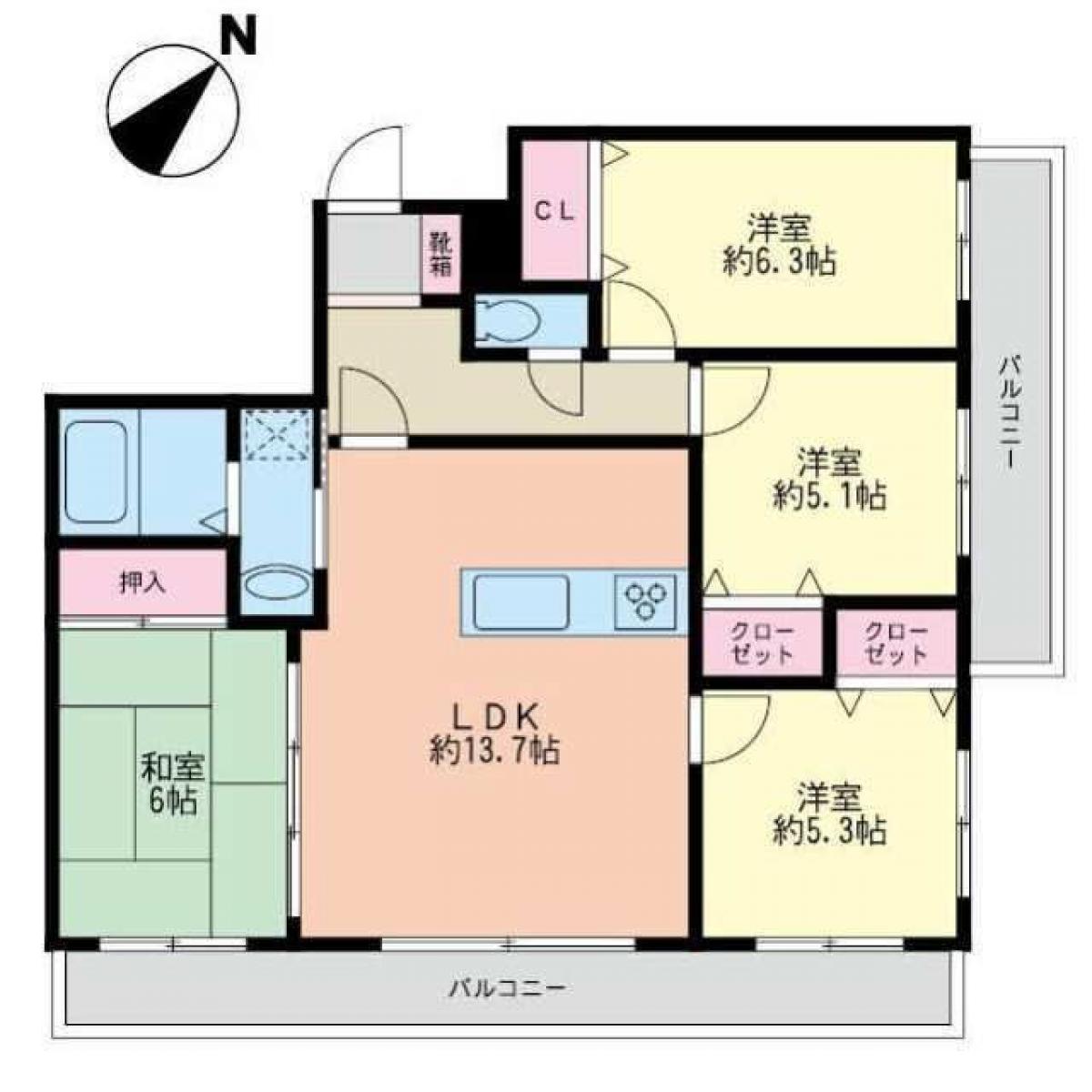 Picture of Apartment For Sale in Omuta Shi, Fukuoka, Japan