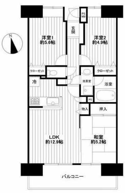 Apartment For Sale in Chiba Shi Mihama Ku, Japan