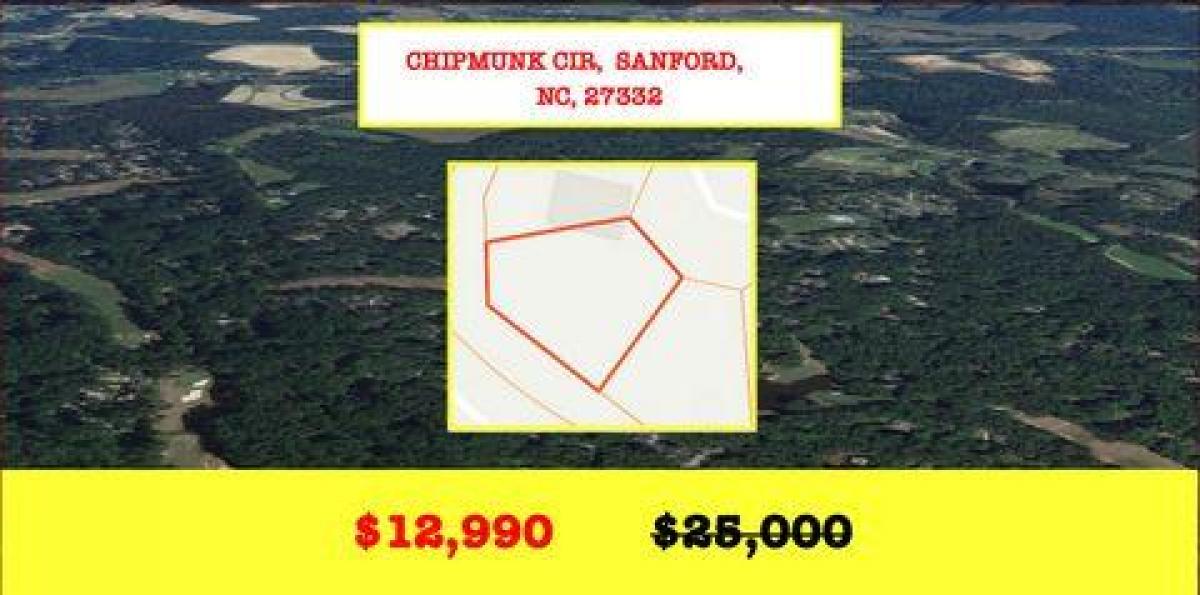 Picture of Residential Land For Sale in Sanford, North Carolina, United States