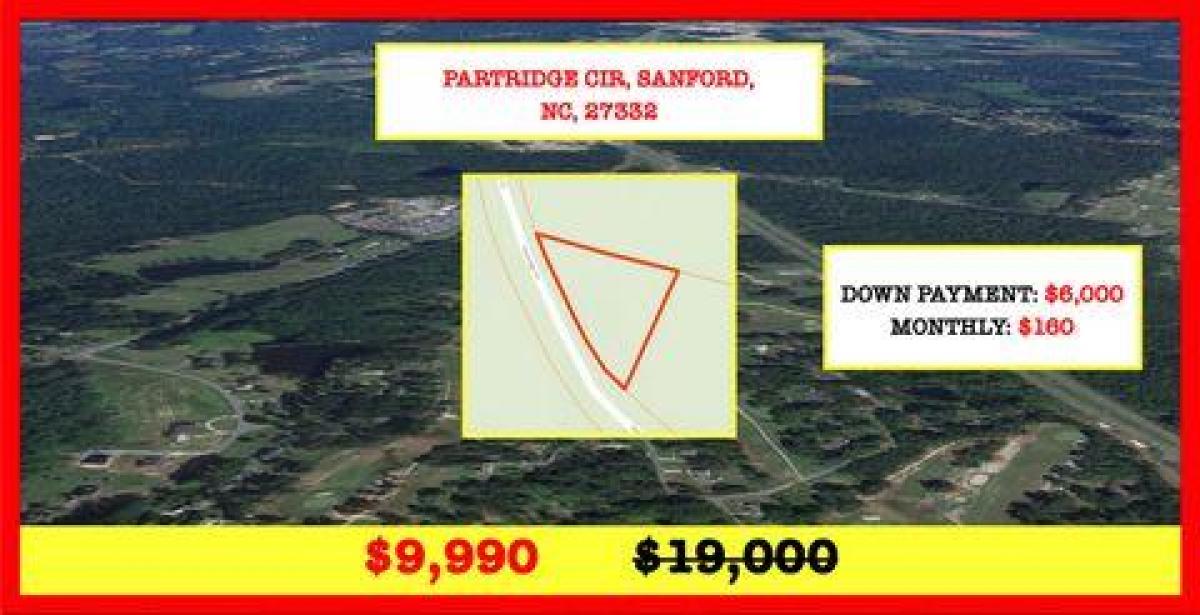 Picture of Residential Land For Sale in Sanford, North Carolina, United States