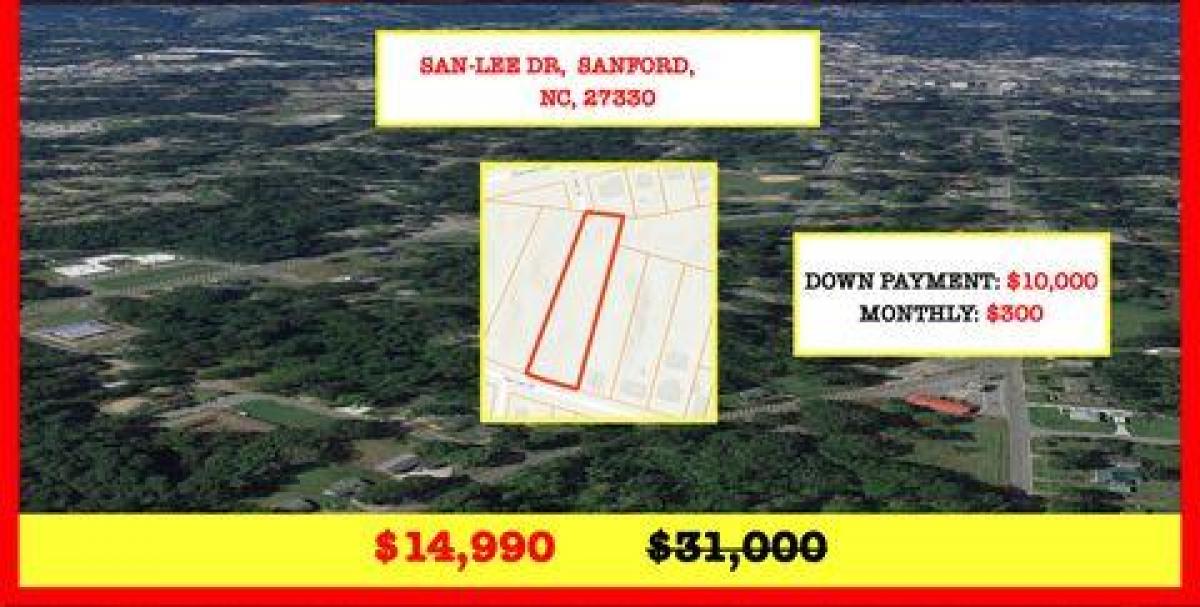 Picture of Residential Land For Sale in Sanford, North Carolina, United States
