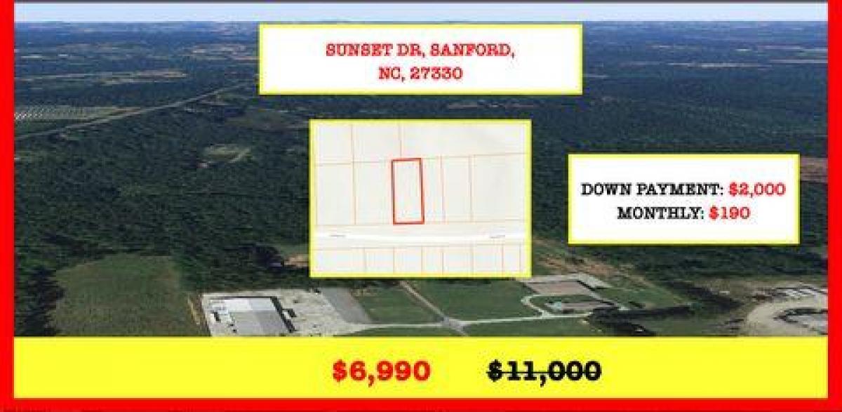 Picture of Residential Land For Sale in Sanford, North Carolina, United States