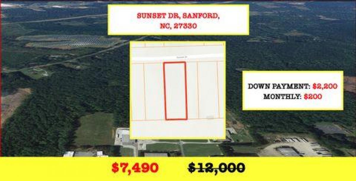 Picture of Residential Land For Sale in Sanford, North Carolina, United States