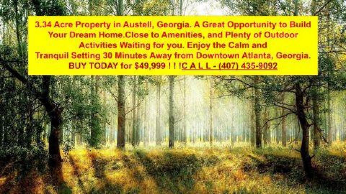 Picture of Residential Land For Sale in Austell, Georgia, United States