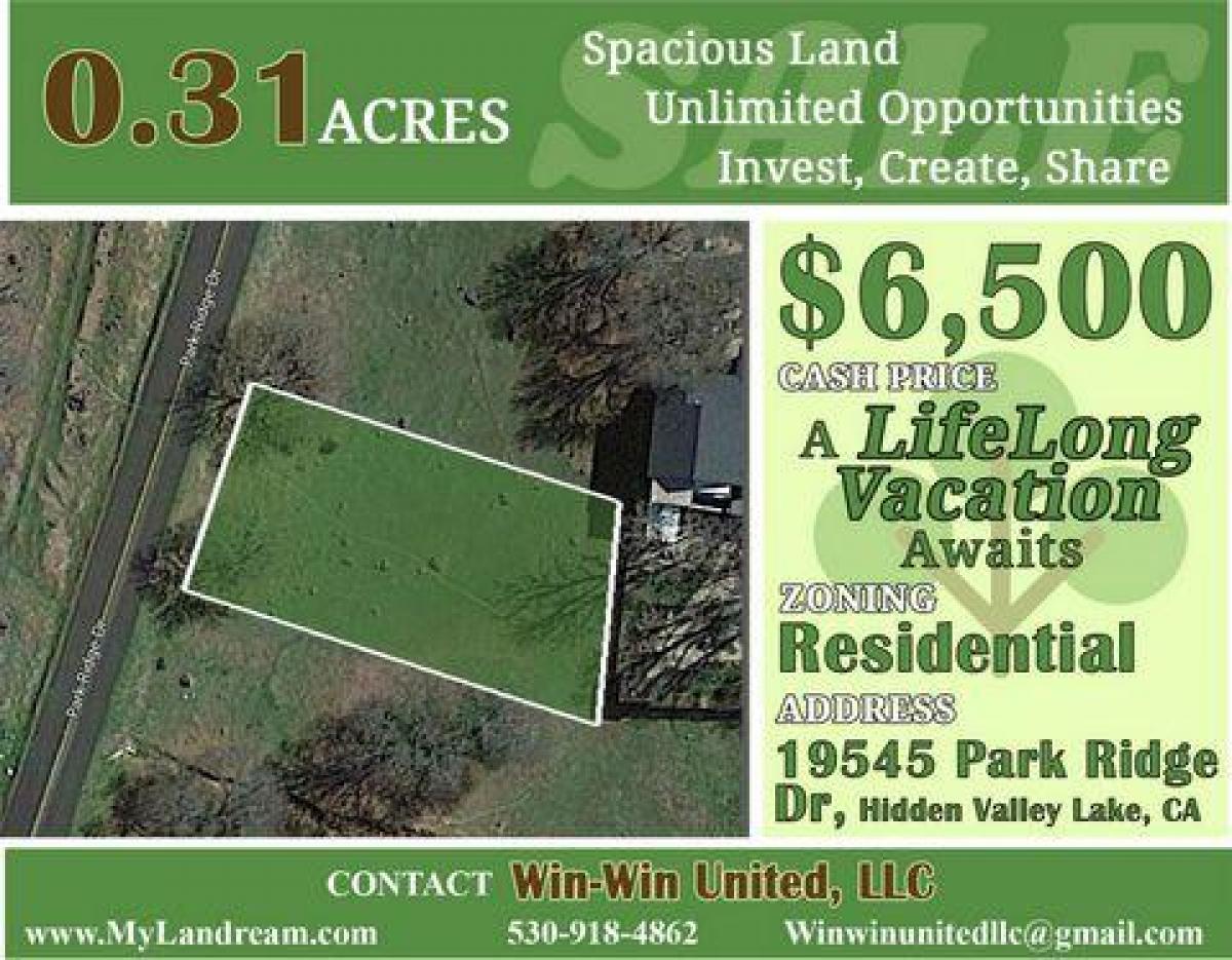Picture of Residential Land For Sale in Hidden Valley Lake, California, United States