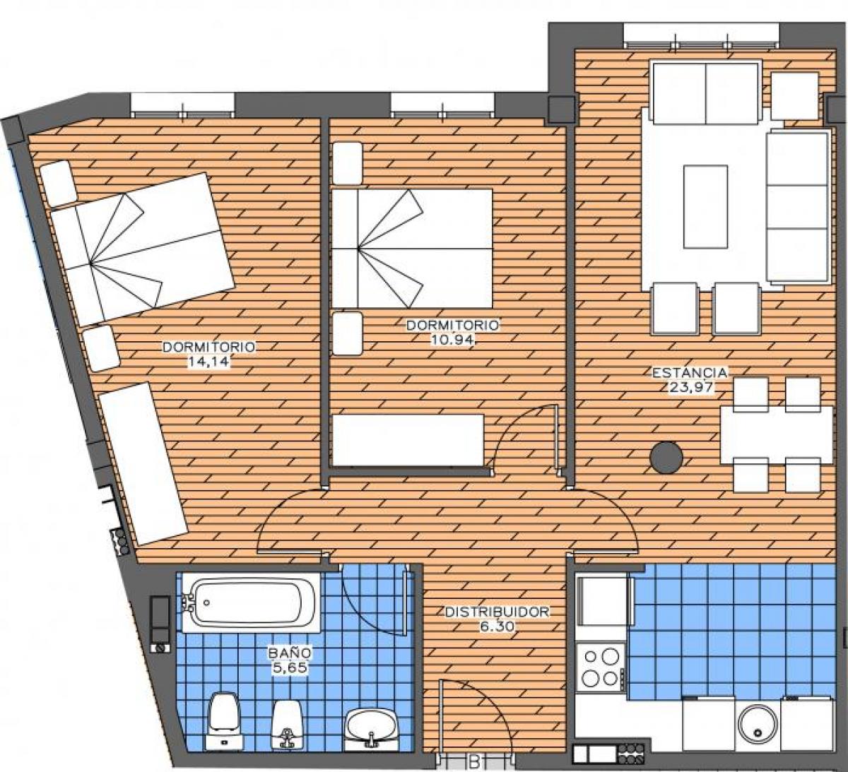Picture of Apartment For Sale in Pravia, Asturias, Spain